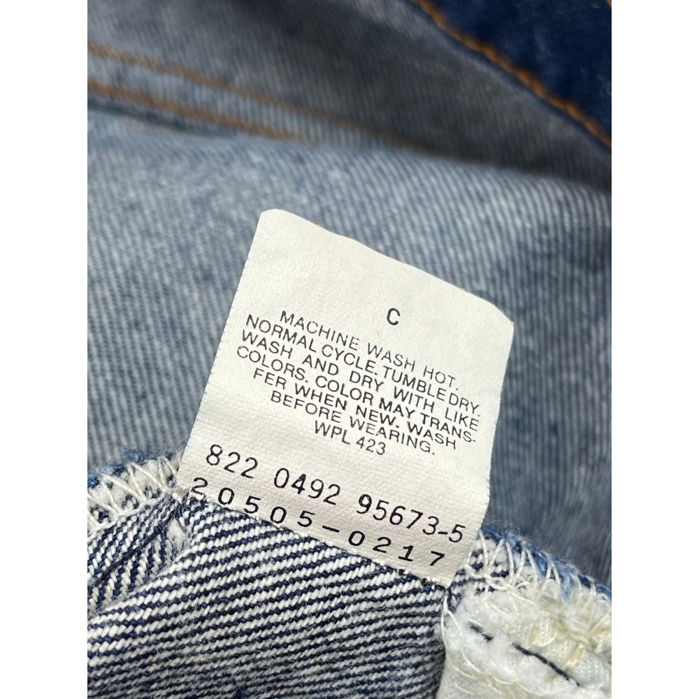 Vintage Levi's 505 Jeans Mens 38x30 Blue Orange Tab USA Straight Leg 20505-0217 - Picture 9 of 9